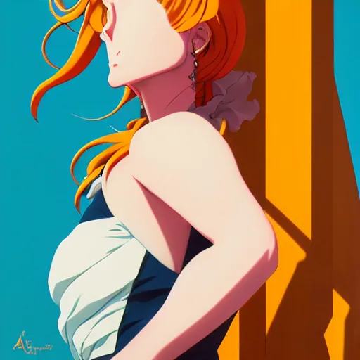 Image similar to portrait of Lady Diane from seven deadly sins anime, asymmetrical, profile picture, Organic Painting, sunny day, Matte Painting, bold shapes, hard edges, street art, trending on artstation, by Sam Youn and Gil Elvgren and Sachin Teng