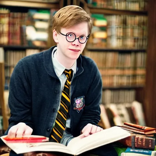 Prompt: Hank Green as Harry Potter