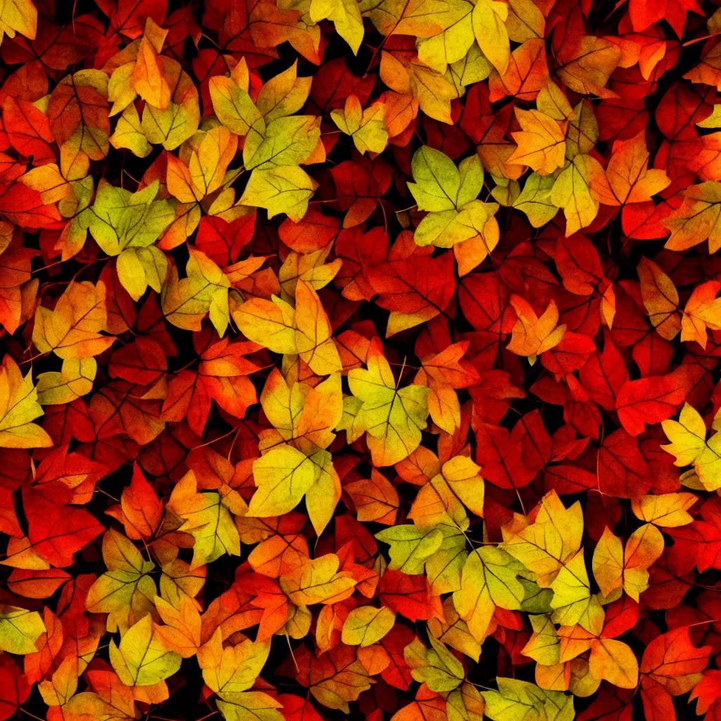 Prompt: autumn leaves texture, wallpaper, 4k