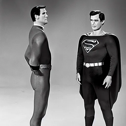 Image similar to superman on the 1 9 6 6 batman tv show