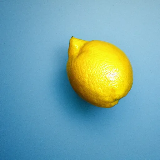 Prompt: digital photograph of a muscular lemon