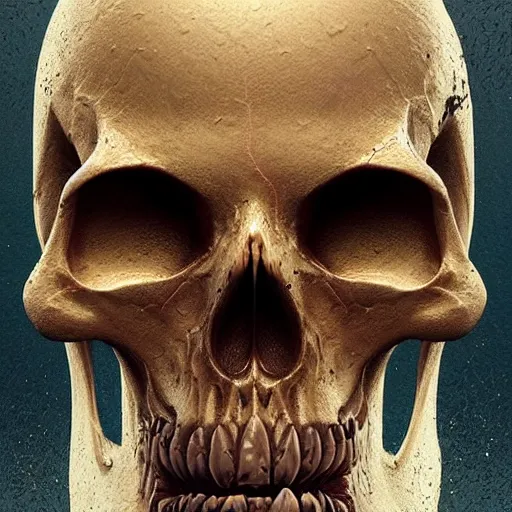 Image similar to portrait_of_a_melting_skull._intricate_abstract._intricate_artwork._by_Tooth_Wu_wlop_beeple_dan_mumford._octane_render_trending_on_artstat