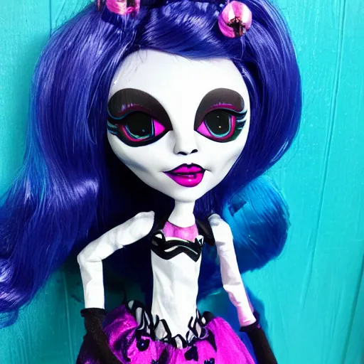Image similar to monster high haunt couture doll, hd, cute,.