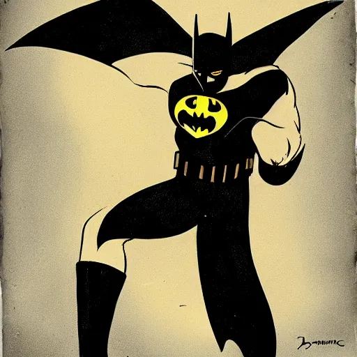 Image similar to Batman drawn by Bruce trimm