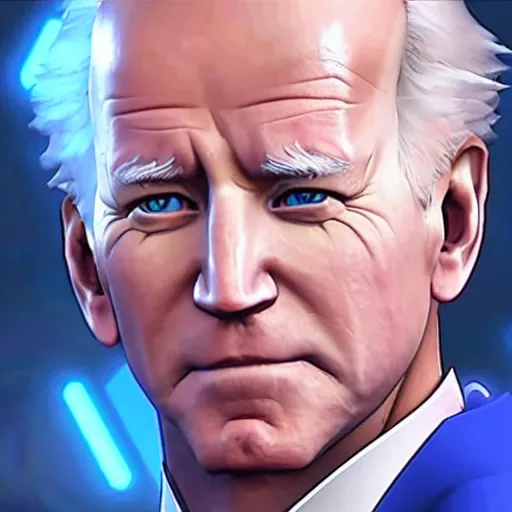 Image similar to screenshot of joe biden as an overwatch character