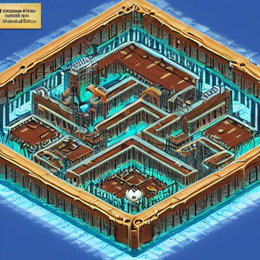 Image similar to isometric map of midgar from final fantasy vii