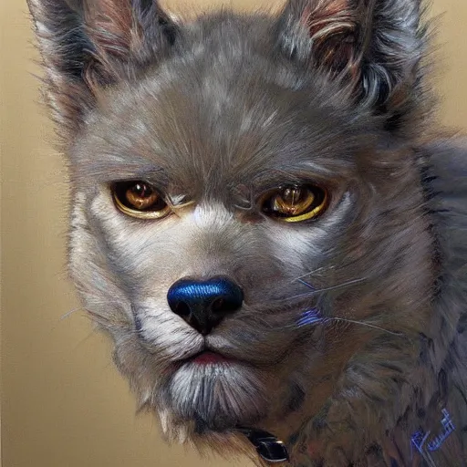 Prompt: Furry suit, portrait art by Donato Giancola and James Gurney, digital art, trending on artstation