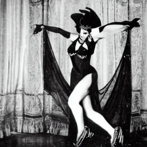 Prompt: Mata Hari as a noir impressionist sorceress