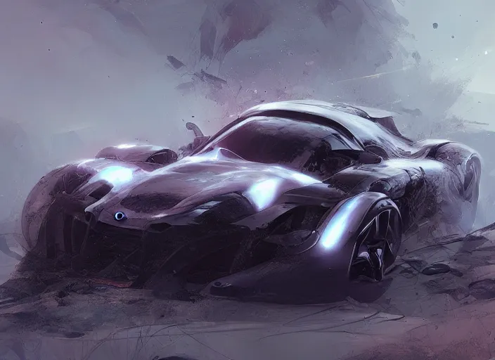 Image similar to a beautiful concept design of a supercar converted into offroad sport. car design by cory loftis, fenghua zhong, ryohei hase, ismail inceoglu and ruan jia. volumetric light.