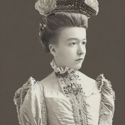 Image similar to character portrait of a Victorian princess, Akihito Yoshida