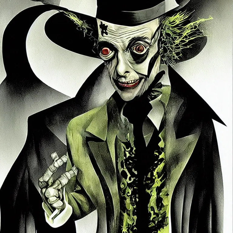 Image similar to Michael Keaton Beetlejuice by Dave McKean