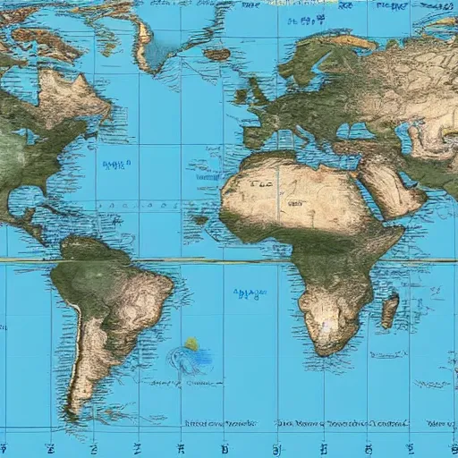 Image similar to flat earth map
