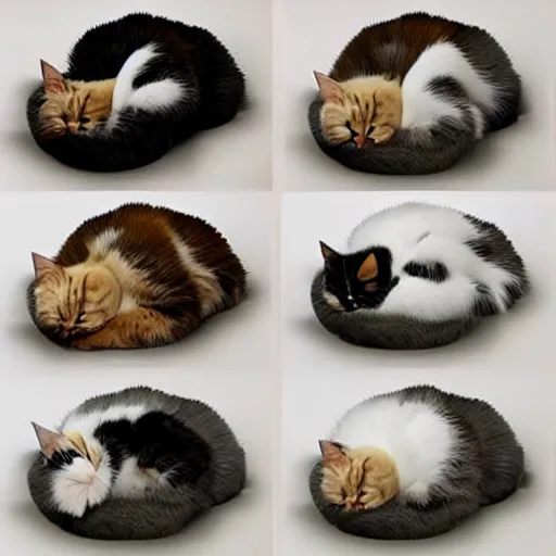 Image similar to cats as liquid