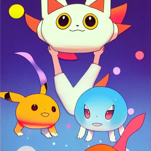 Image similar to polygon the pokemon by chiho aoshima