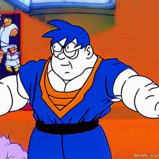 Image similar to peter griffin in dragon ball z