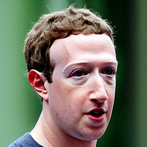 Image similar to mark zuckerberg as a lizard