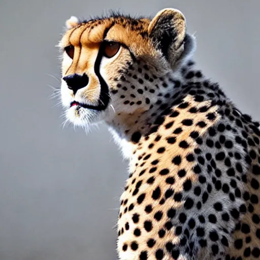 Image similar to cheetah with dreadlocks