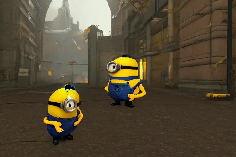 Image similar to minion in half life 2