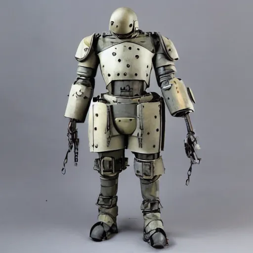 Image similar to maschinen krieger armored walking suit in the style of makoto kobayashi