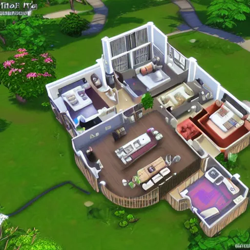 Sims 4 House Floor Plan Le