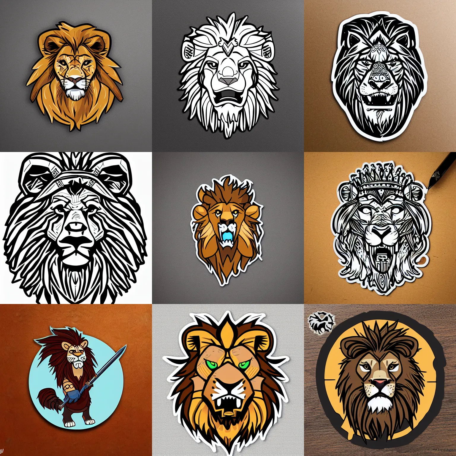 Lion Modern Logo Lion Emblem Design Editable For Your Business Vector  Illustration Stock Illustration - Download Image Now - iStock