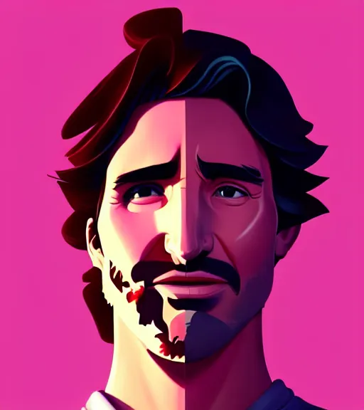 Prompt: face icon stylized minimalist justin trudeau pink hoody, loftis, cory behance hd by jesper ejsing, by rhads, makoto shinkai and lois van baarle, ilya kuvshinov, rossdraws global illumination