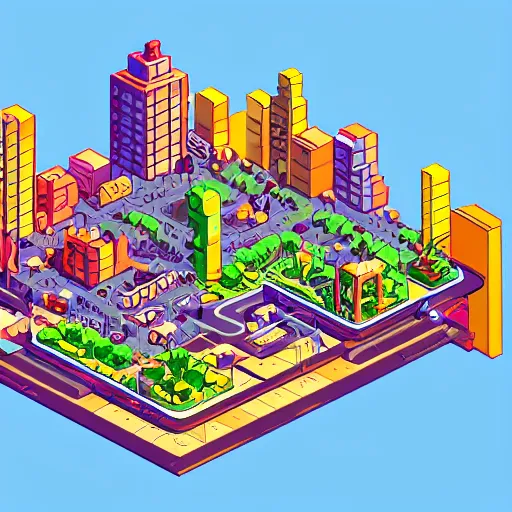 Prompt: pixorama, silicon valley, complex illustration, eboy, ecity, pixel art, isometric illustration, 3 d isometric pixel art, high detailed, trending on artstation