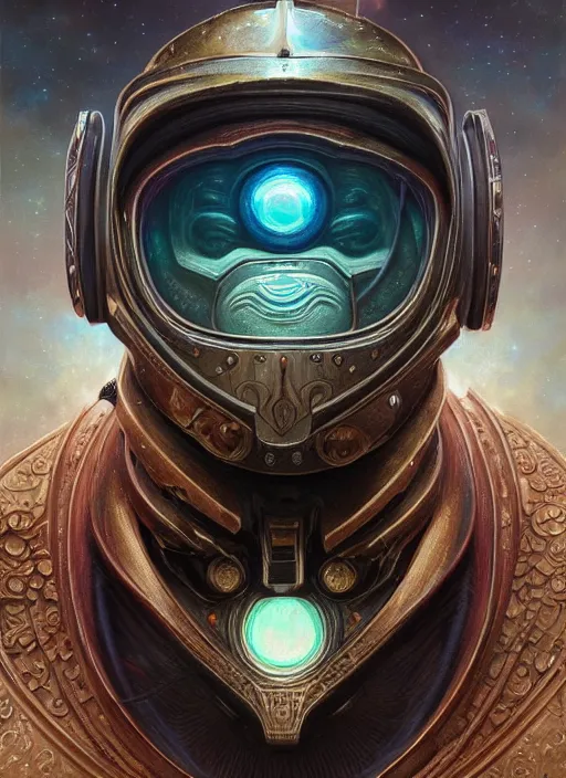 Image similar to holographic mf doom space eyes, metal cosmic skin. intricate, elegant, highly detailed, centered, digital painting, artstation, concept art, smooth, sharp focus, illustration, artgerm, tomasz alen kopera, peter mohrbacher, donato giancola, joseph christian leyendecker, wlop, frank frazetta