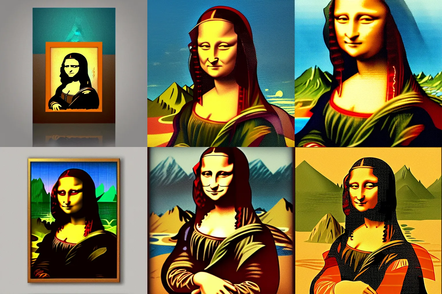 Prompt: Mona Lisa in the style of Legend of Zelda Windwaker, Cel Shaded, Trending on Artstation.