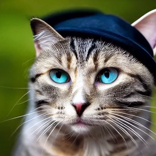 Prompt: Cat with a hat