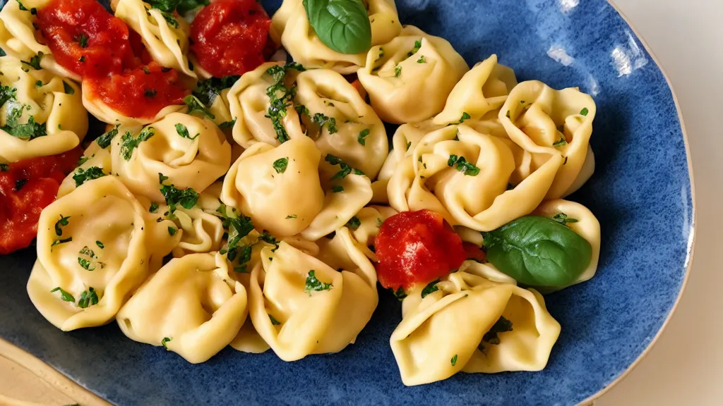 Image similar to gempunk crippling plate of tortellini