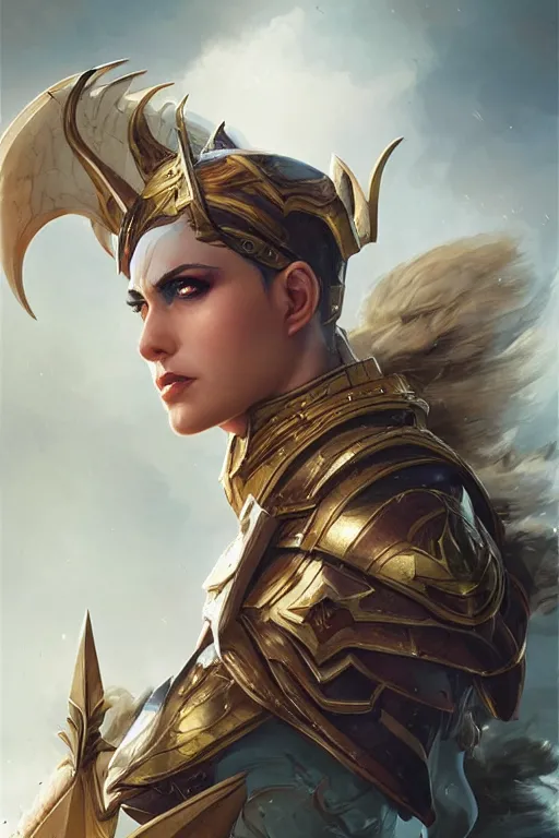 Image similar to amazon valkyrie athena, d & d, fantasy, portrait, highly detailed, headshot, digital painting, trending on artstation, concept art, sharp focus, illustration, art by artgerm and greg rutkowski and magali villeneuve