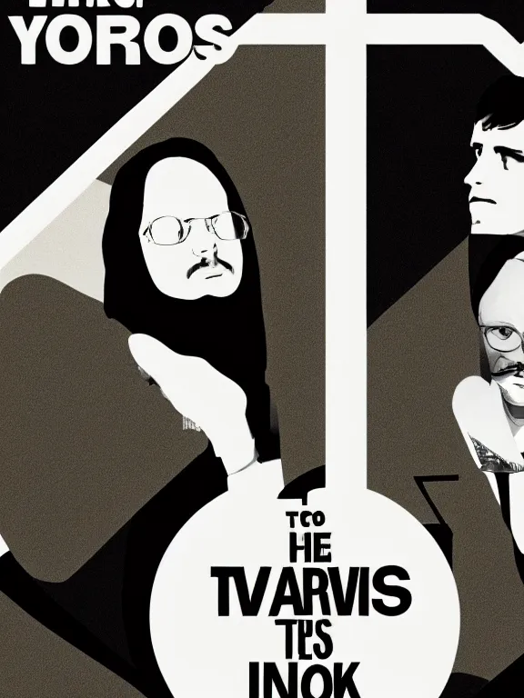 Prompt: Poster for a Yorgos Lanthimos movie featuring two black and white uncomfortable man, minimalism, beige background, realistic, 4k, in the style of Vasilis Marmatakis