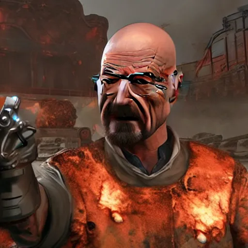 Image similar to Walter White in Doom eternal