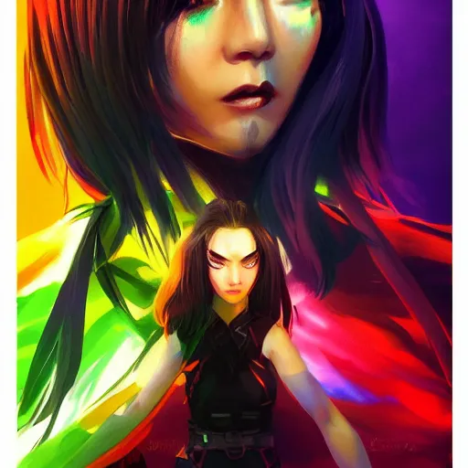 Image similar to Bright, colorful, realistic European-Japanese fusion rpg single individual headshot dramatic backlighting, kodachrome, high contrast, highly detailed, sharp focus, digital painting, concept art, illustration, trending on artstation, comic book by Alex Ross cover art