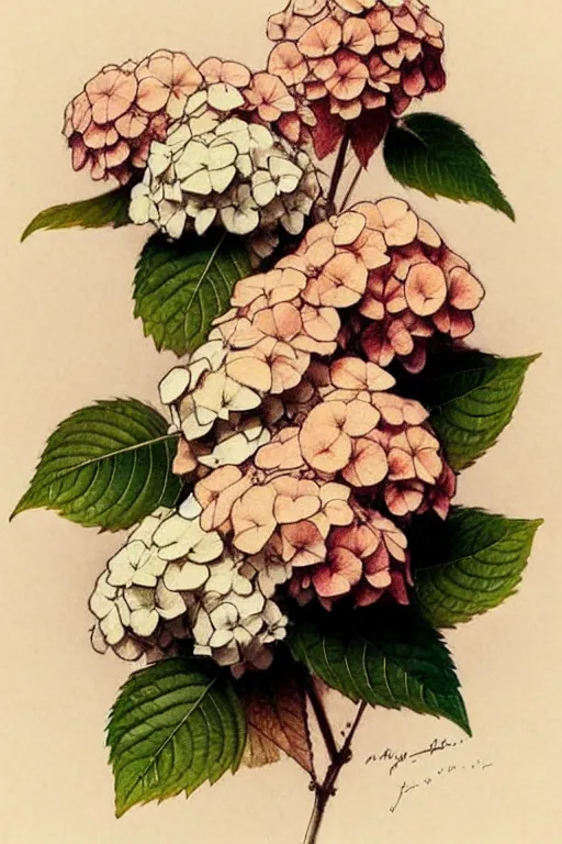 Image similar to ( ( ( ( ( 1 9 5 0 s retro hydrangea. muted colors. ) ) ) ) ) by jean - baptiste monge!!!!!!!!!!!!!!!!!!!!!!!!!!!!!!