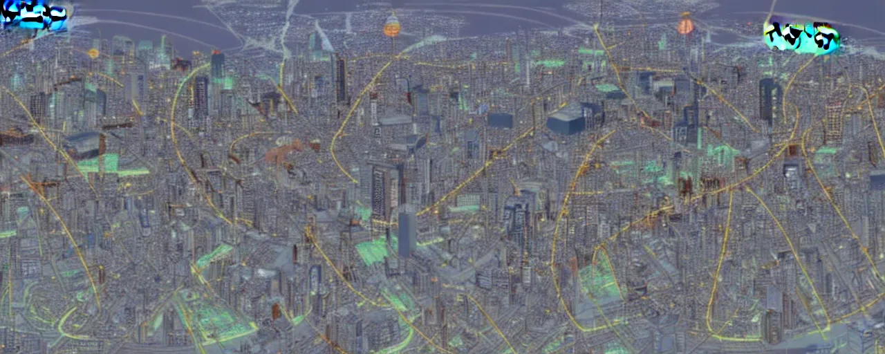 Image similar to tokyo city in year 2 2 0 0