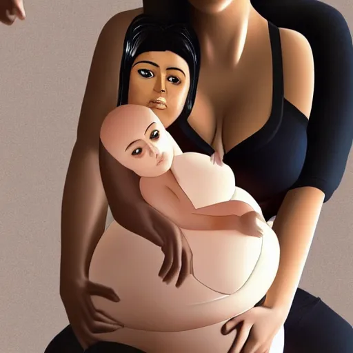 Prompt: kim kardashian as a blowup doll.