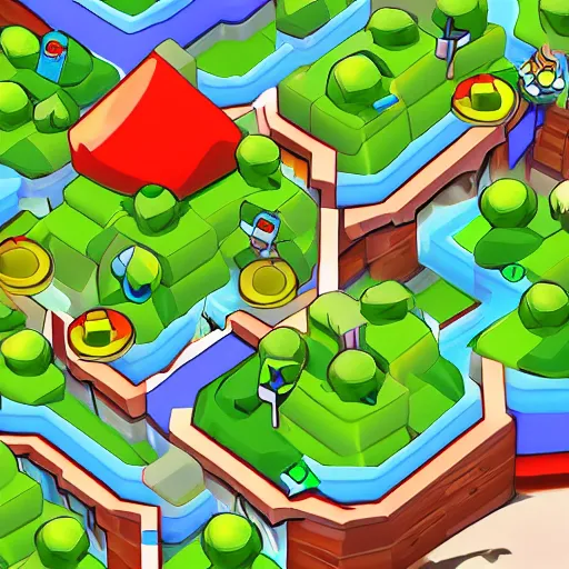 Image similar to bird view of walter white as a tower in bloons td 6