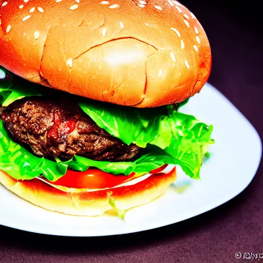 Prompt: a very realistic picture of a hamburger with french fried , ultra realistic, hyper detail,