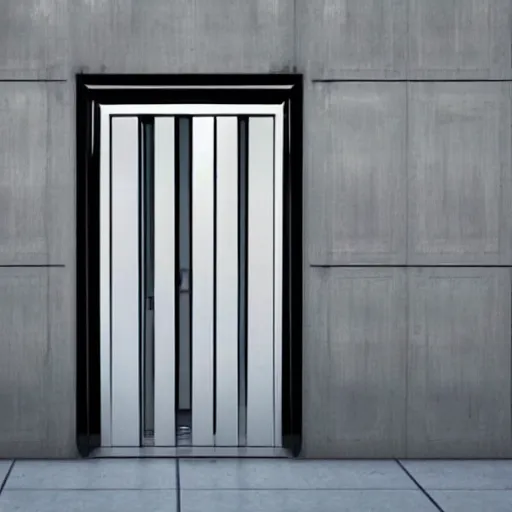 Image similar to futuristic door design