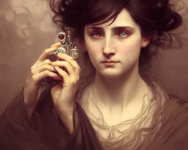 Image similar to photography of camille claudel, deep focus, d & d, fantasy, intricate, elegant, highly detailed, digital painting, artstation, concept art, matte, sharp focus, illustration, hearthstone, art by artgerm and greg rutkowski and alphonse mucha