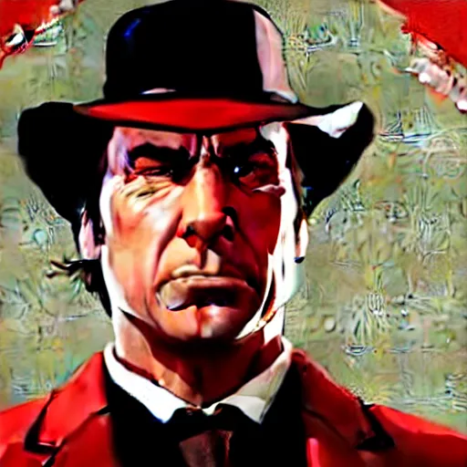 Prompt: Saul Goodman in Red Dead Redemption 2