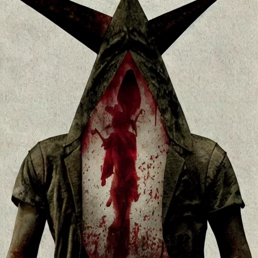 Image similar to silent hill pyramid head republican propaganda full frontal