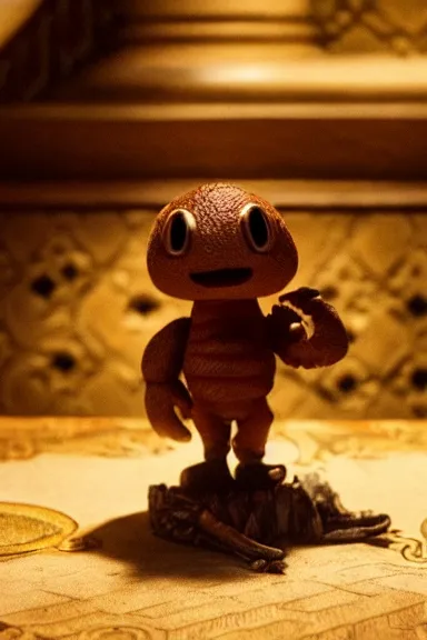 Image similar to very very intricate photorealistic photo of a goomba in an episode of game of thrones, photo is in focus with detailed atmospheric lighting, award - winning details