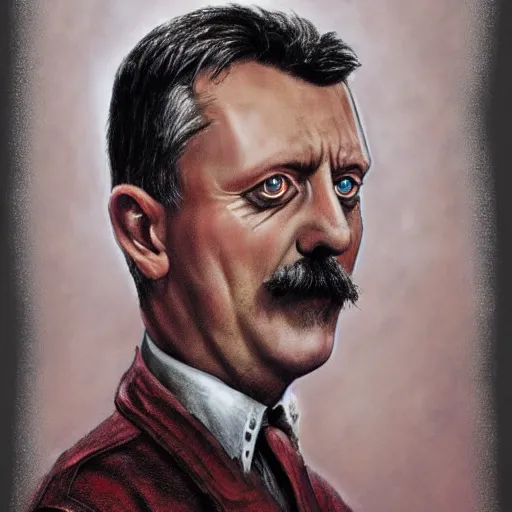 Image similar to igor ivanovich strelkov became bloody ugly worm, photo - realistic, color image, 2 k, highly detailed, bodyhorror, occult art