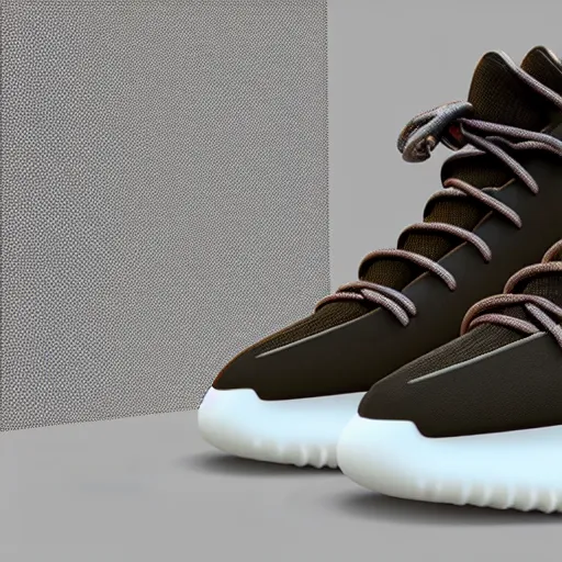 Prompt: A new design for a Yeezy shoe, revealed 3022, octane render, professional lighting, unreal engine 5