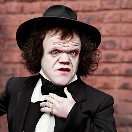 Image similar to john c reilly as a vampire, highly detailed, trending