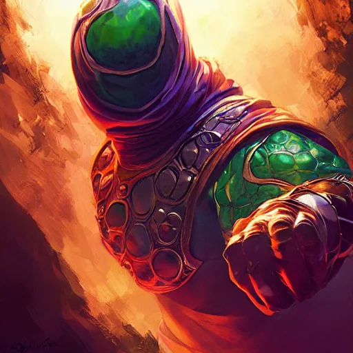 Image similar to Mysterio from Marvel Comics, by Stanley Artgerm Lau, WLOP, Rossdraws, James Jean, Andrei Riabovitchev, Marc Simonetti, Yoshitaka Amano, ArtStation, CGSociety,