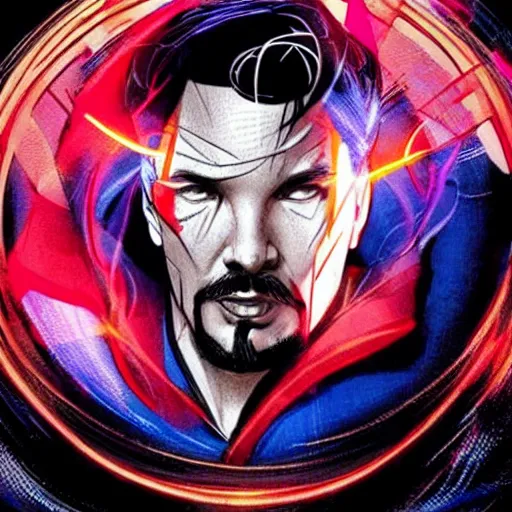 Prompt: dr strange cyberpunk